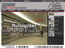 Tablet Screenshot of gittersystemer.no